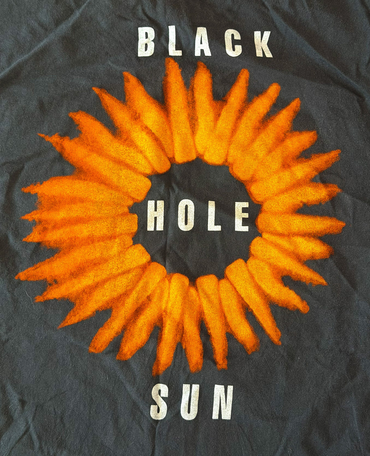 Soundgarden Black Hole Sun Double Sided Graphic T-Shirt, Large