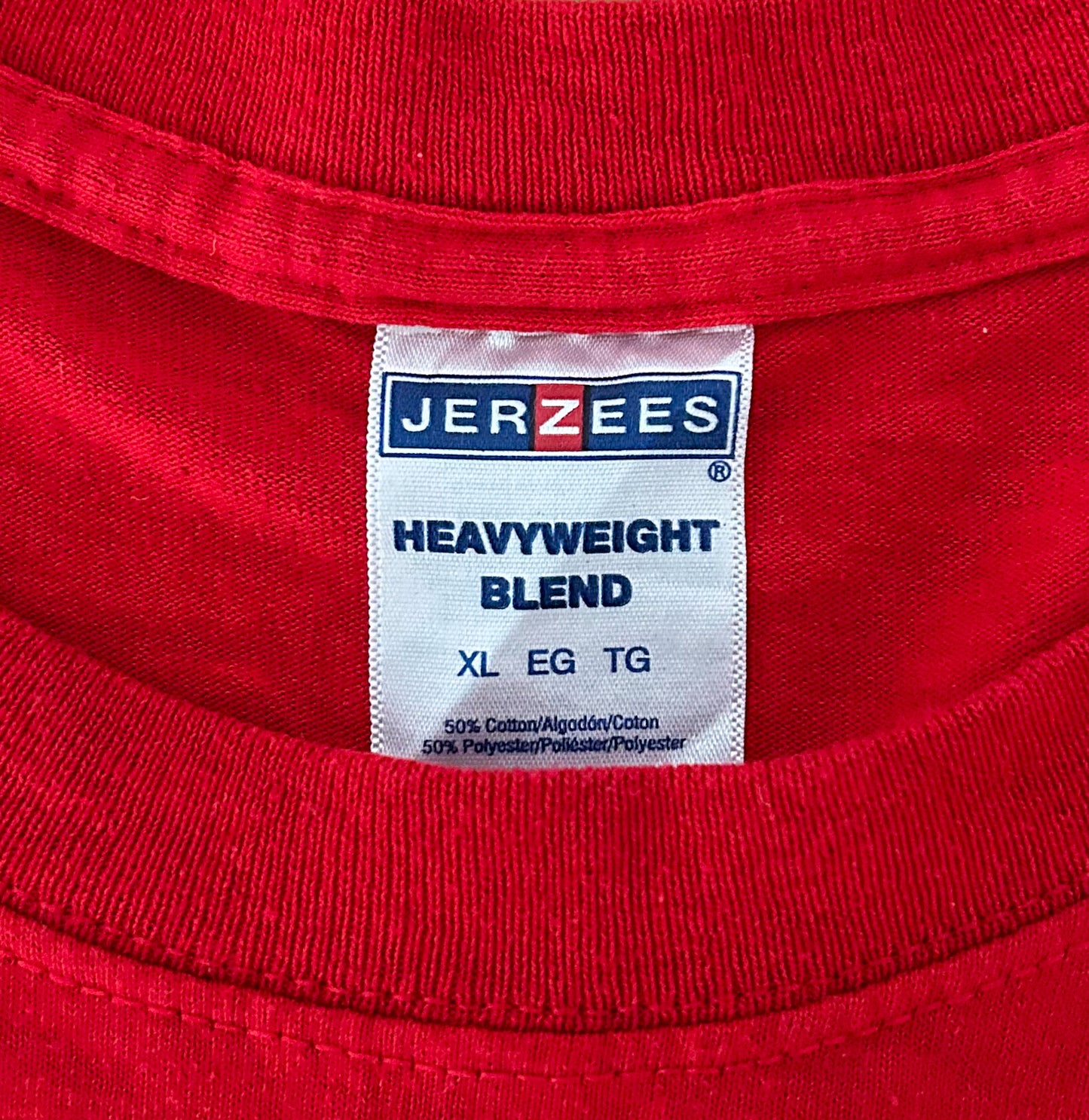 Anaheim Angels Baseball Hall Of Fame Jerzees Label Red Cotton T-shirt XL