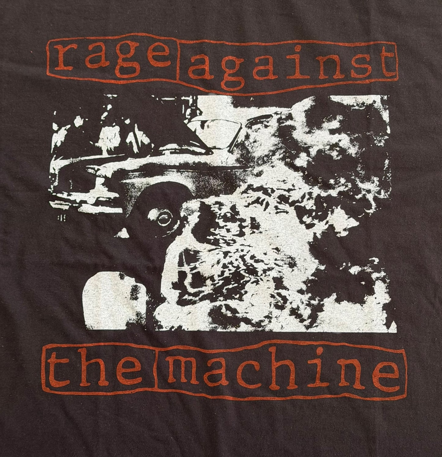 Rage Against the Machine Graphic Band T Shirt Navy, Size XL