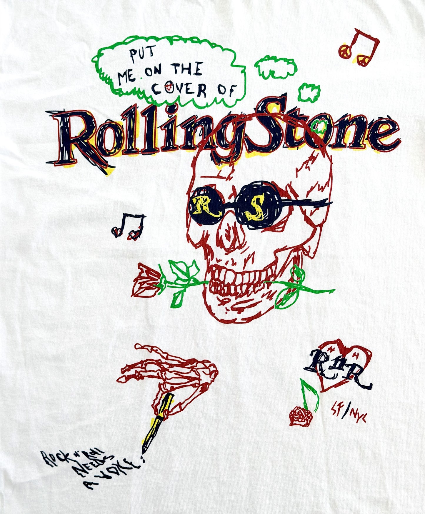 Rolling Stones Graphic Oneita Power T Single Stitch Band T-Shirt Large