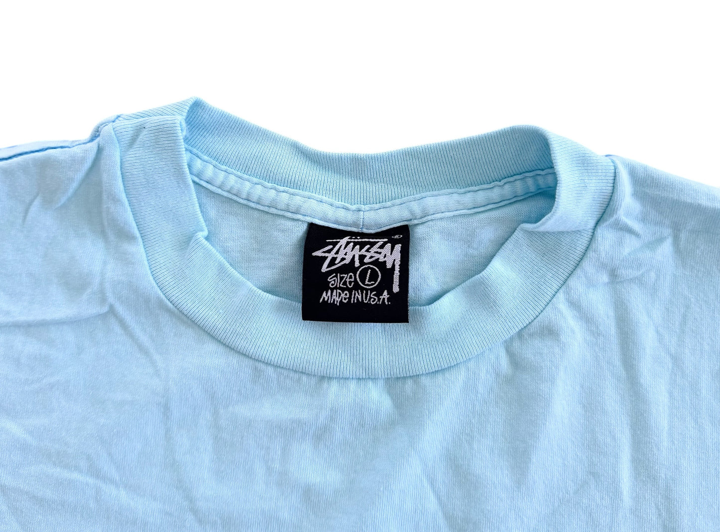 Stussy Spray Can Graphic T Shirt Made in USA Single Stitch, Size Large