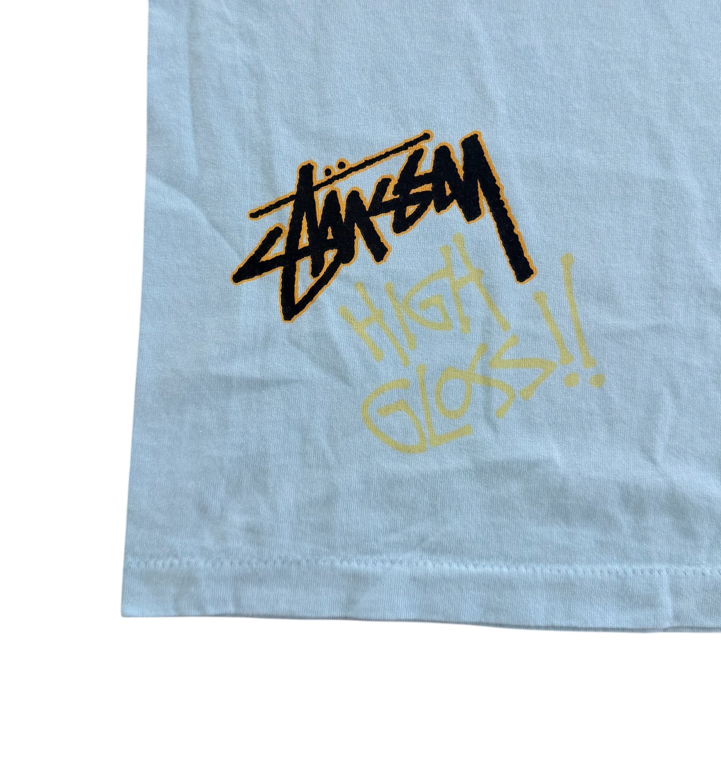 Stussy Spray Can Graphic T Shirt Made in USA Single Stitch, Size Large