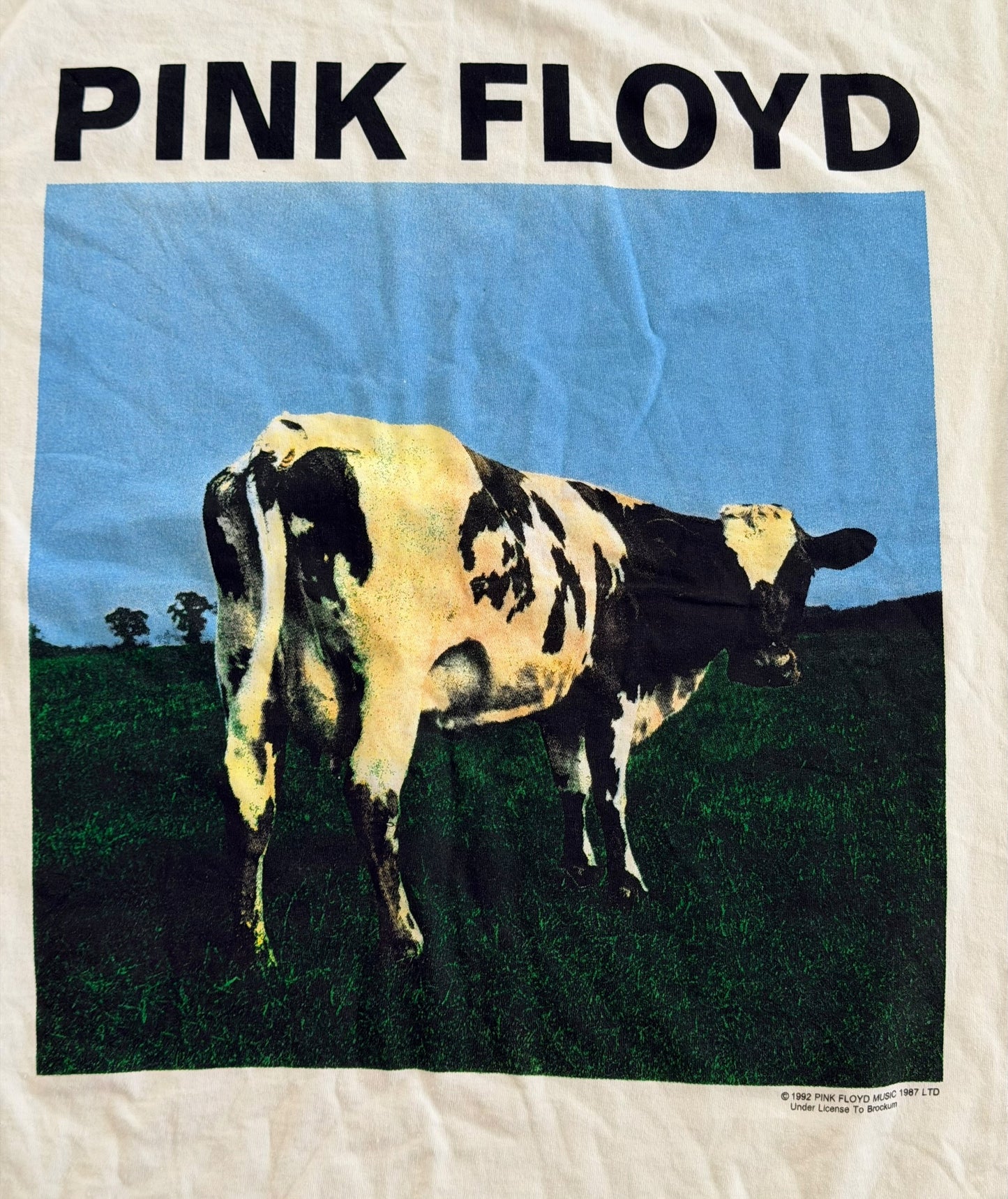 Vintage 1990's Pink Floyd Atom Heart Mother Brockum Label Made USA Band T-shirt XL