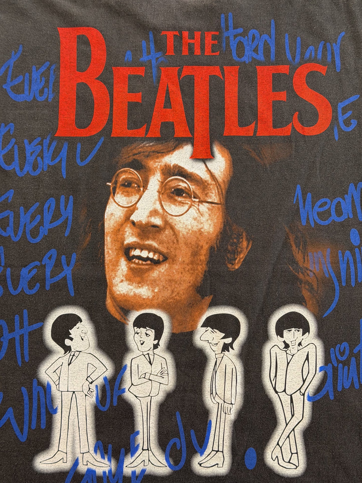 The Beatles Union Jack Graphic Band T-shirt Large