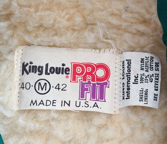 Vintage King Louie Cuyahoga Valley Sherpa Lined Jacket, Medium