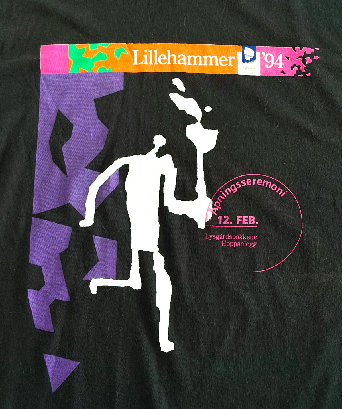 Vintage 1994 Lillehammer Winter Olympics Opening Ceremony T-Shirt, XL