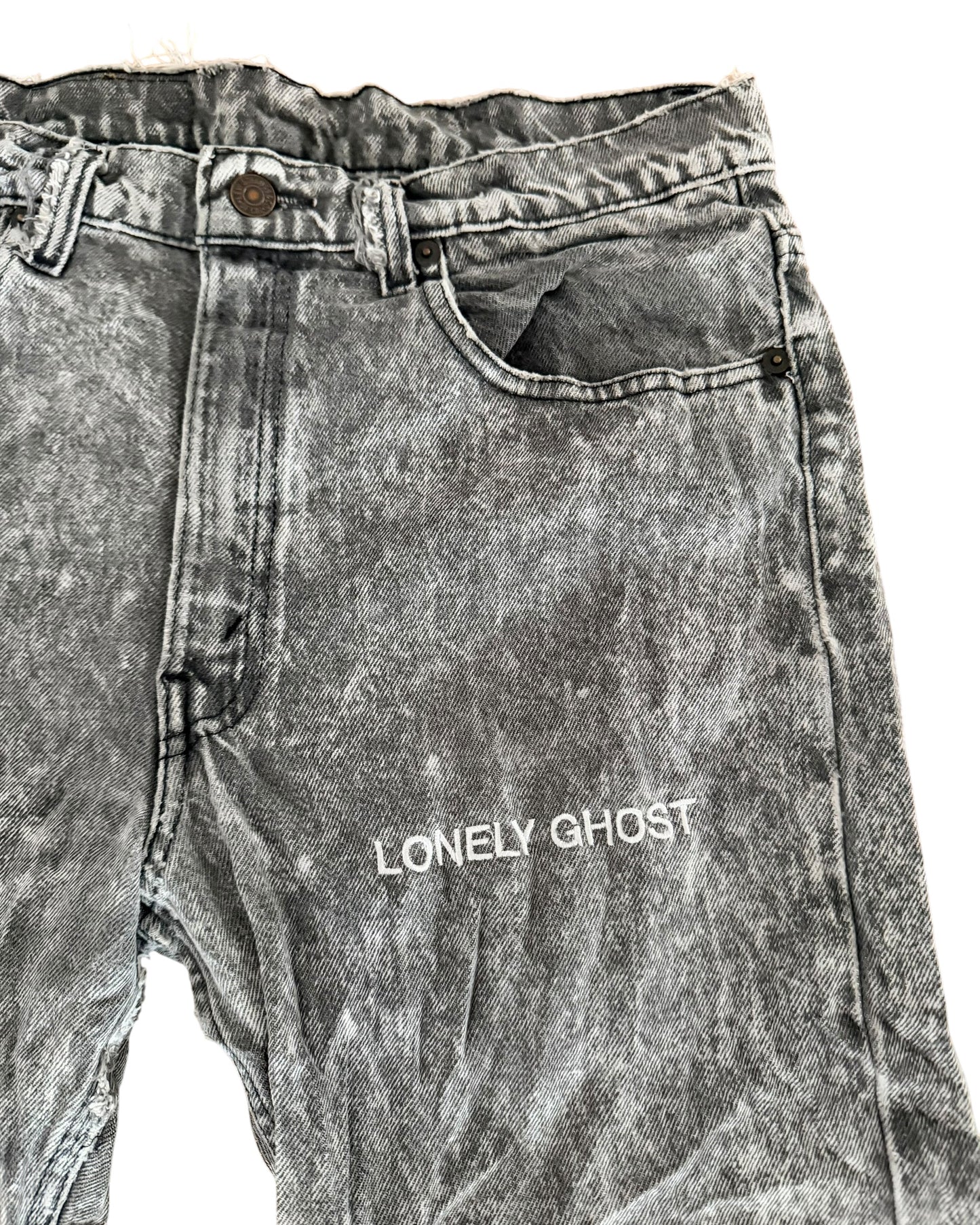 Vintage Levi’s Acid Wash Custom Distressed USA Made Denim Jeans, W32