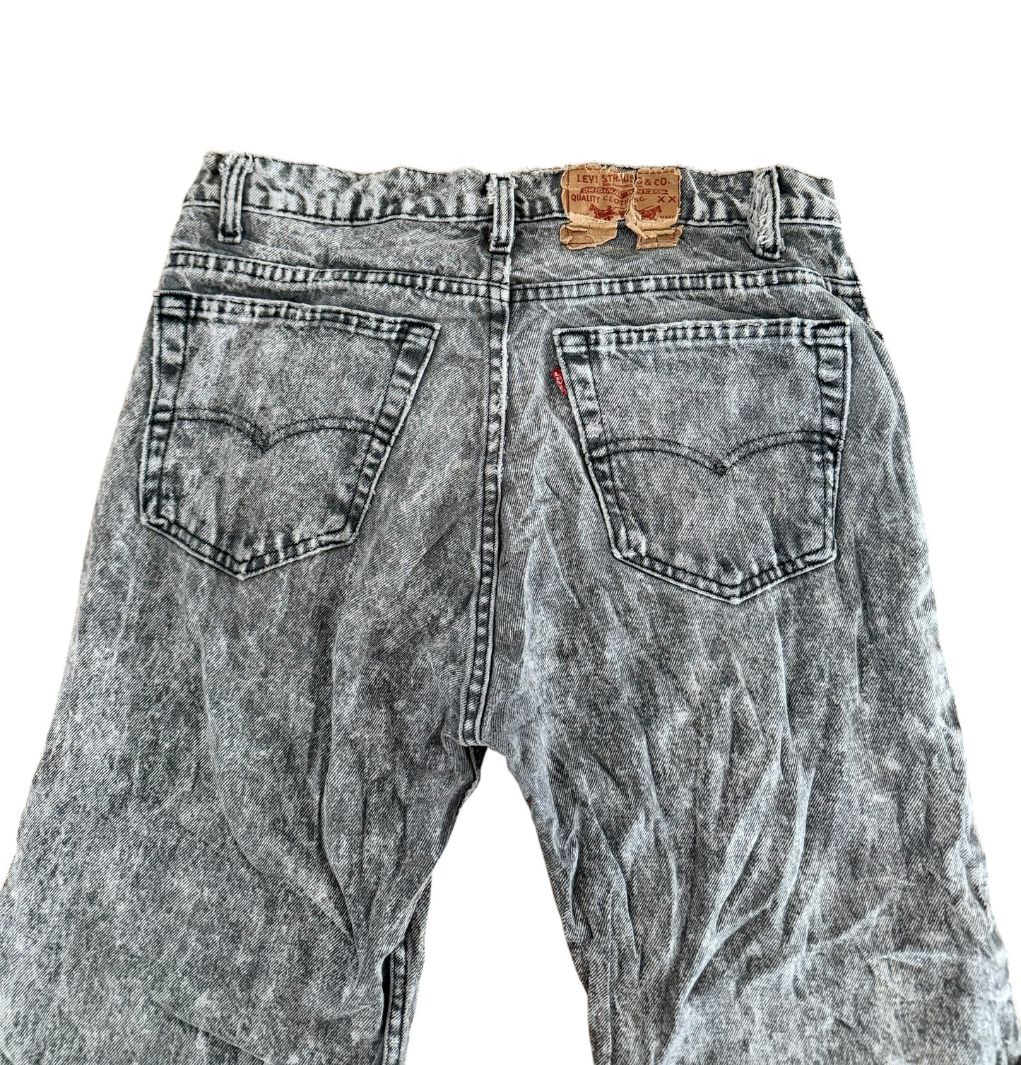 Vintage Levi’s Acid Wash Custom Distressed USA Made Denim Jeans, W32