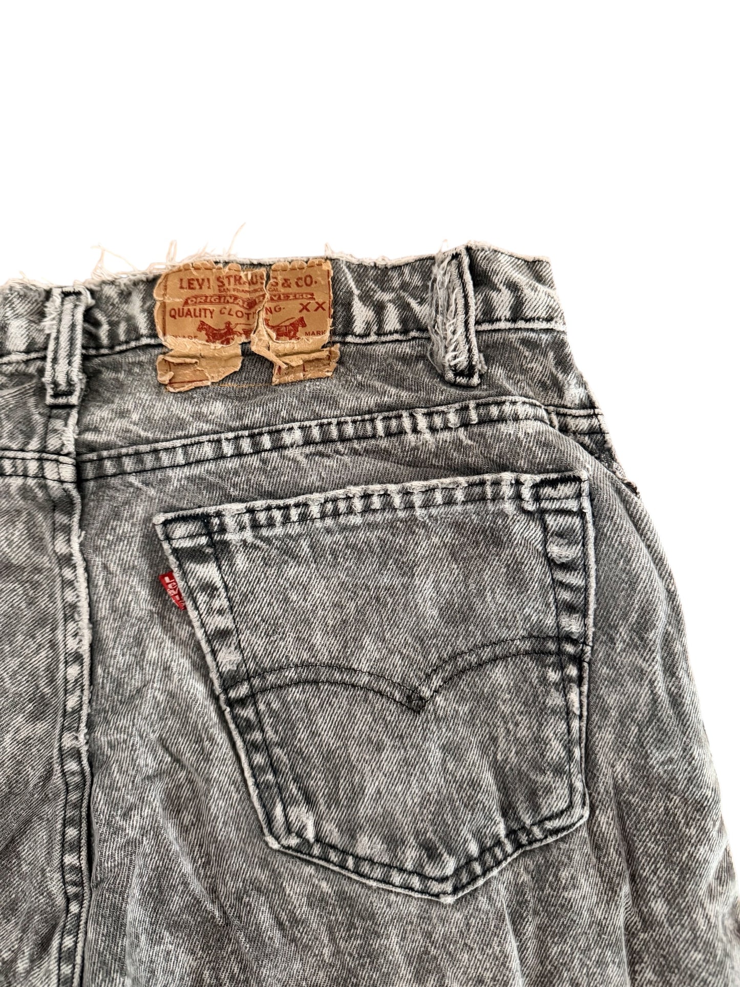 Vintage Levi’s Acid Wash Custom Distressed USA Made Denim Jeans, W32