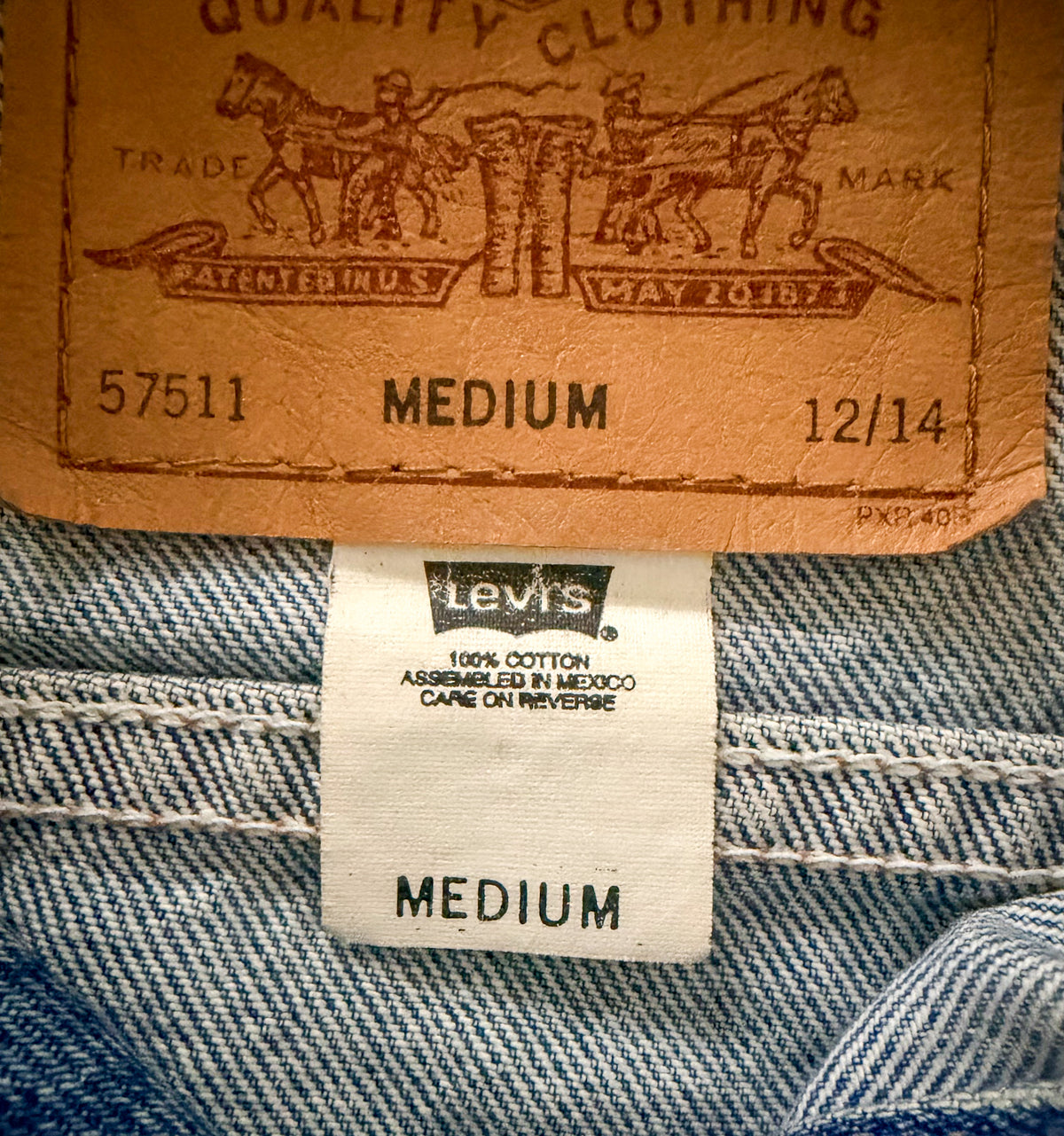 Levi's Vintage 1990s Blue Denim Trucker Jacket, Small
