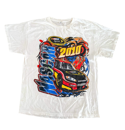 NASCAR Sprint Cup Series 2010 Graphic T-Shirt White Large