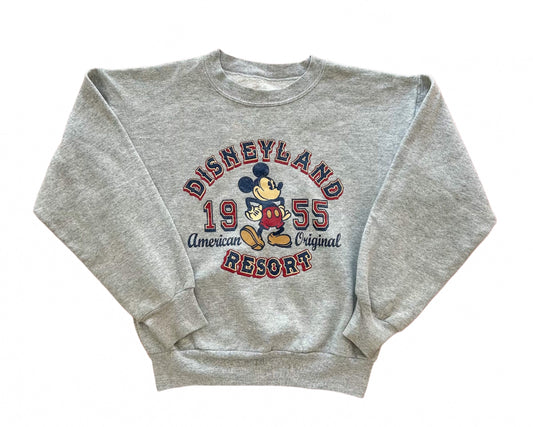 Kids Disneyland Embroidered Grey Sweatshirt Medium 10 Years