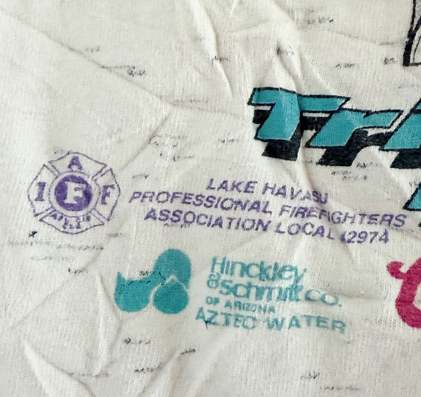 Vintage 1992 London Bridge Triathlon T Shirt Single Stitch Onita Power T Size Medium