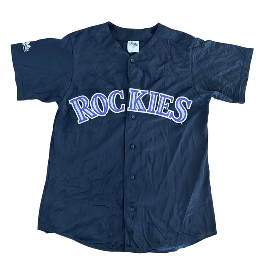 Vintage Colorado Rockies Bichette 10 Majestic Made In USA Black Baseball Jersey Medium