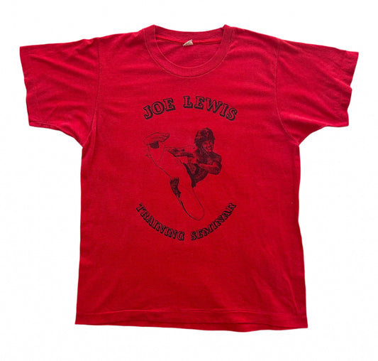 Vintage 1970s Joe Lewis Karate And Kick Boxing Champion Single Stitch Made In USA T-Shirt Small
