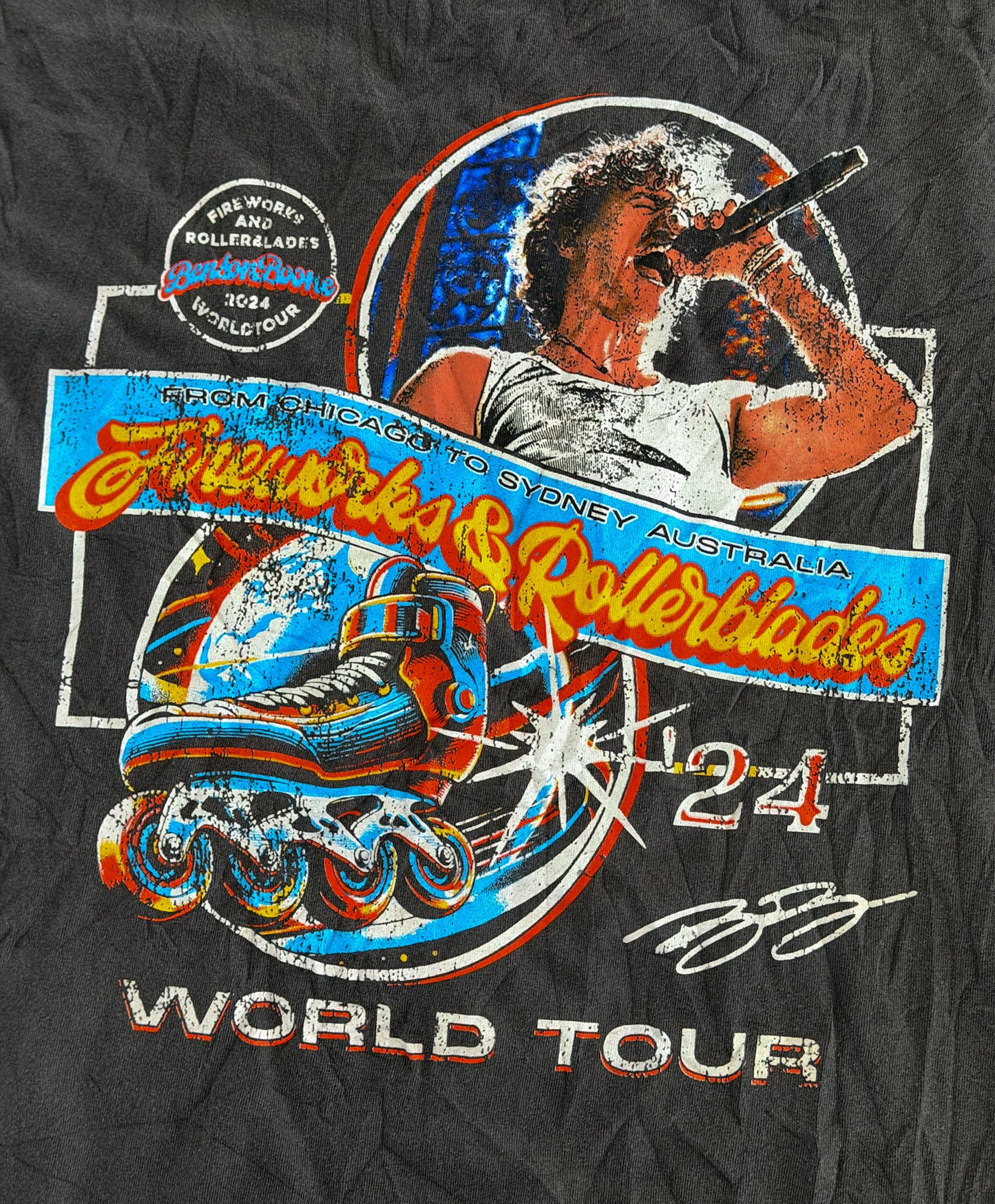 Benson Boone 2024 World Tour T-Shirt Small
