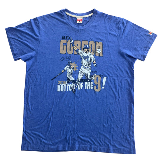 Kansas City Royals Alex Gordon 2015 World Series T-Shirt, XL