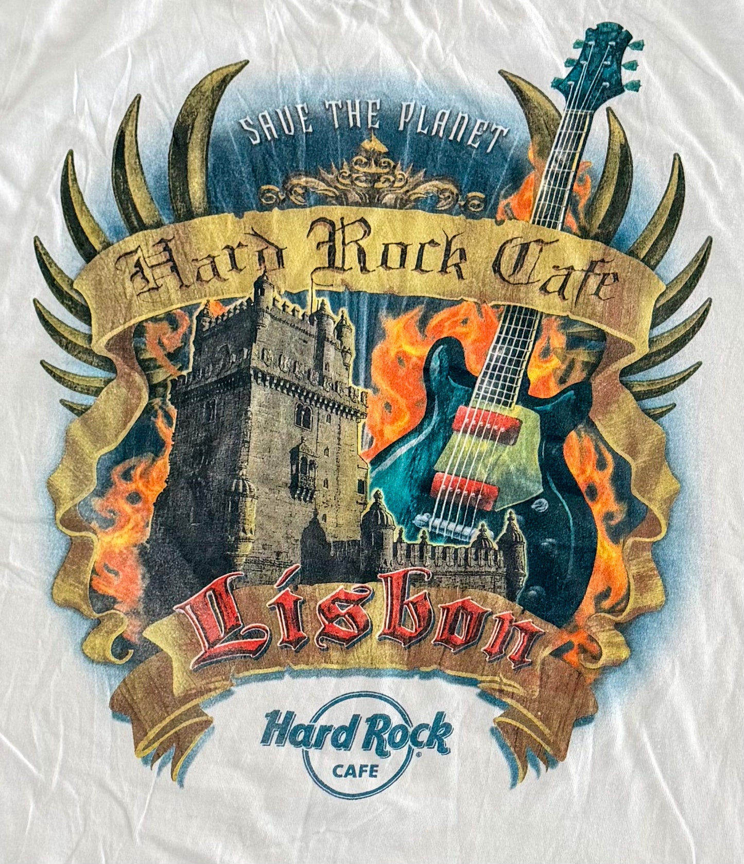 Hard Rock Cafe Lisbon Graphic T-Shirt, size XL