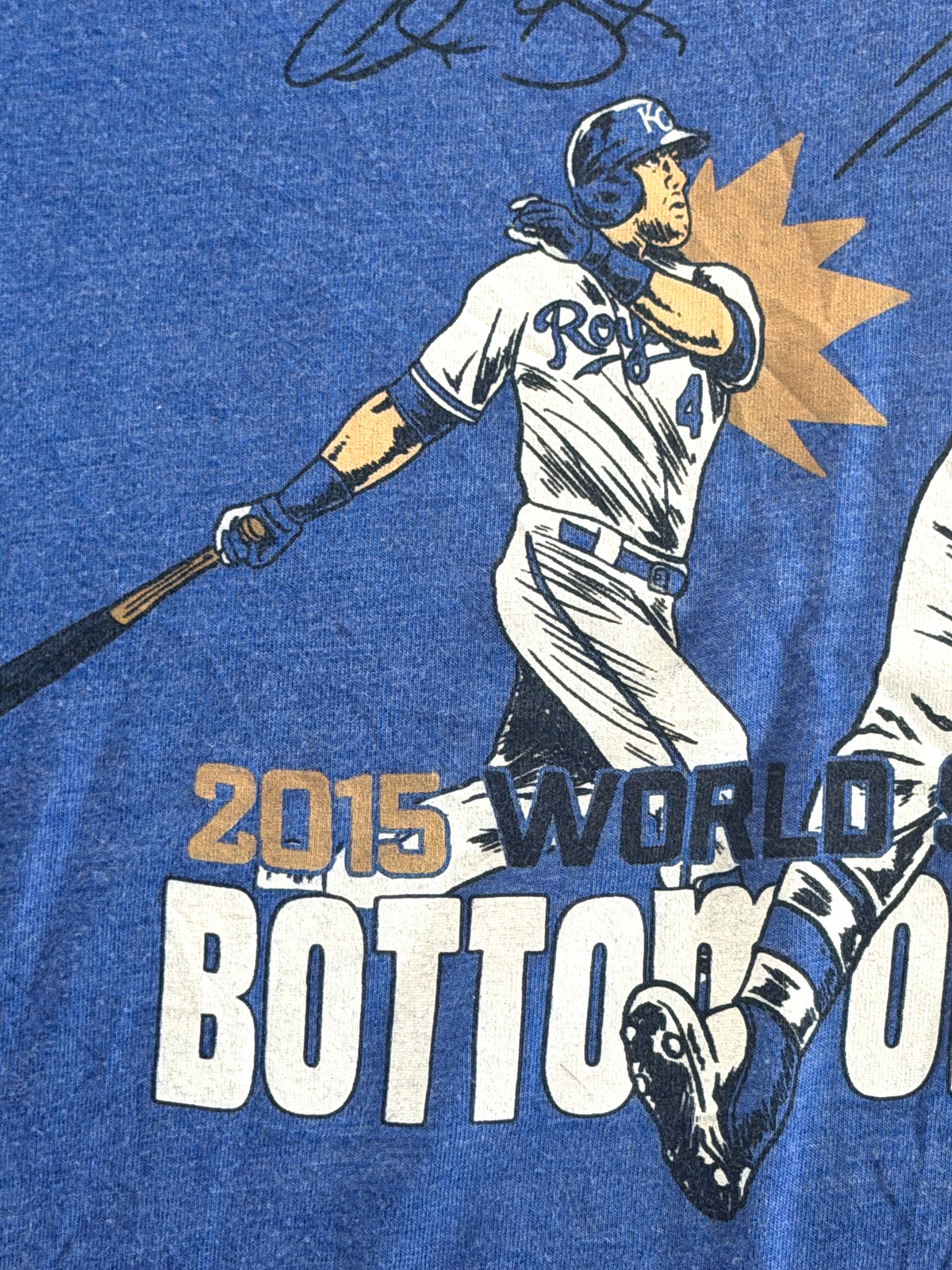 Kansas City Royals Alex Gordon 2015 World Series T-Shirt, XL