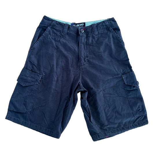 Vintage 2000s Billabong Slate Grey Cargo Jort Shorts 33"