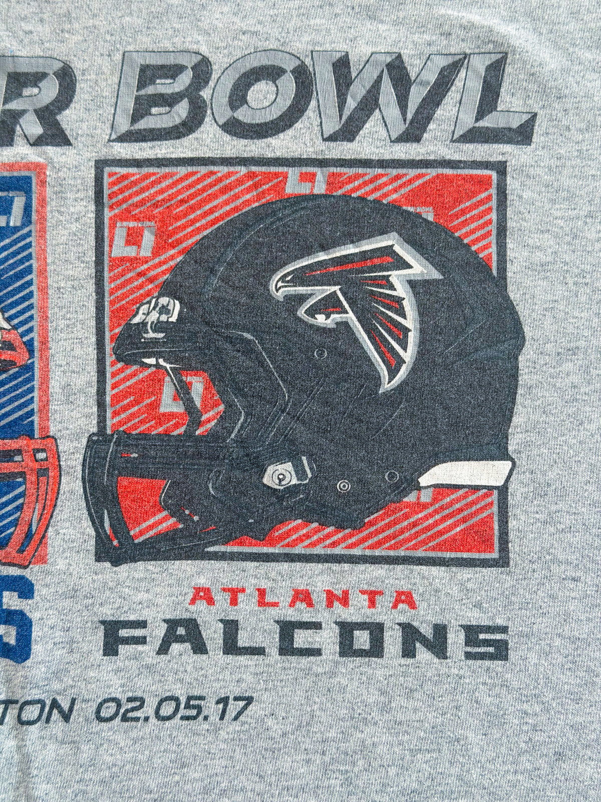 New England Patriots Atlanta Falcons Super Bowl LI T-Shirt, 2XL