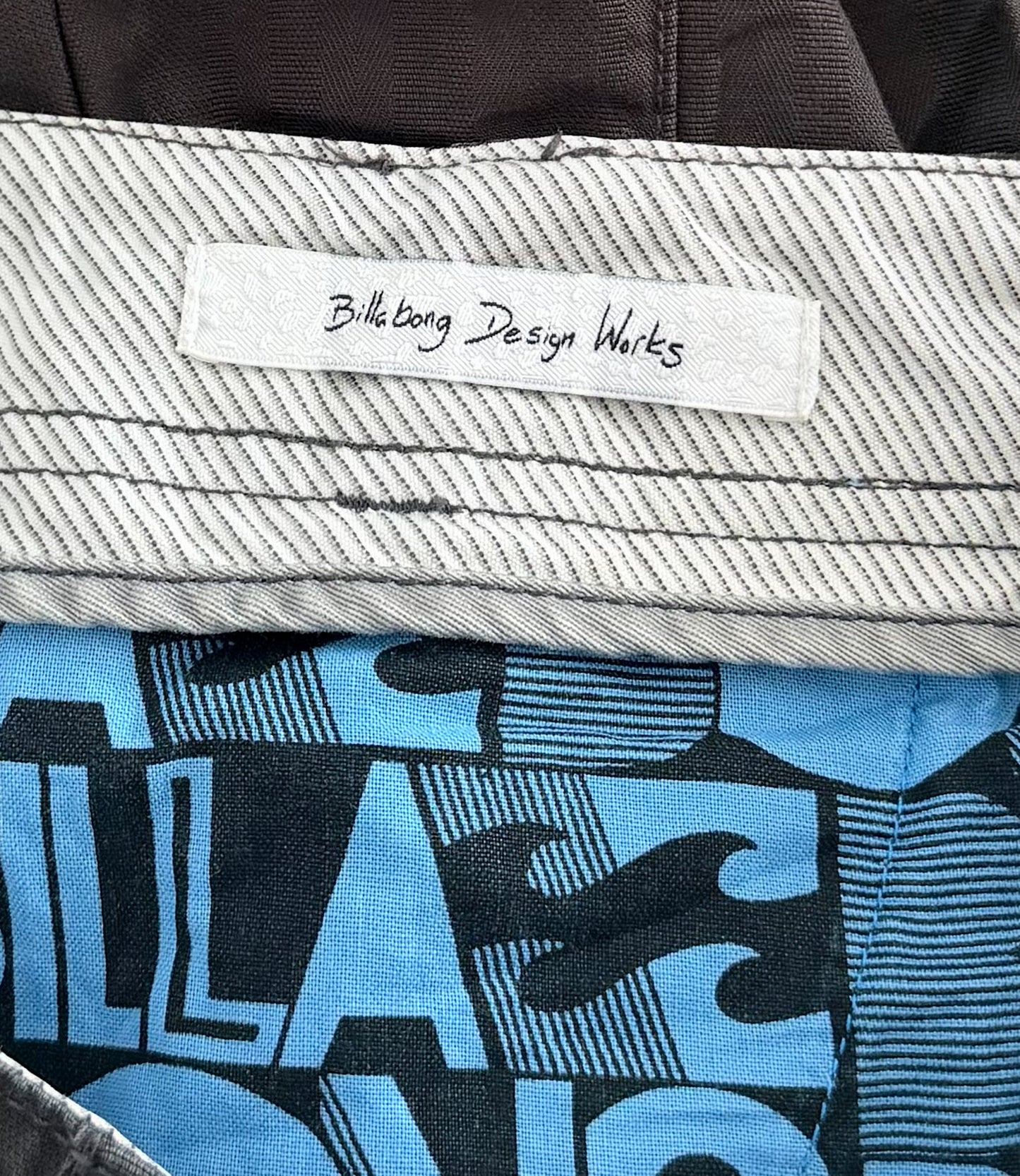 Vintage 2000s Billabong Slate Grey Cargo Jort Shorts 33"