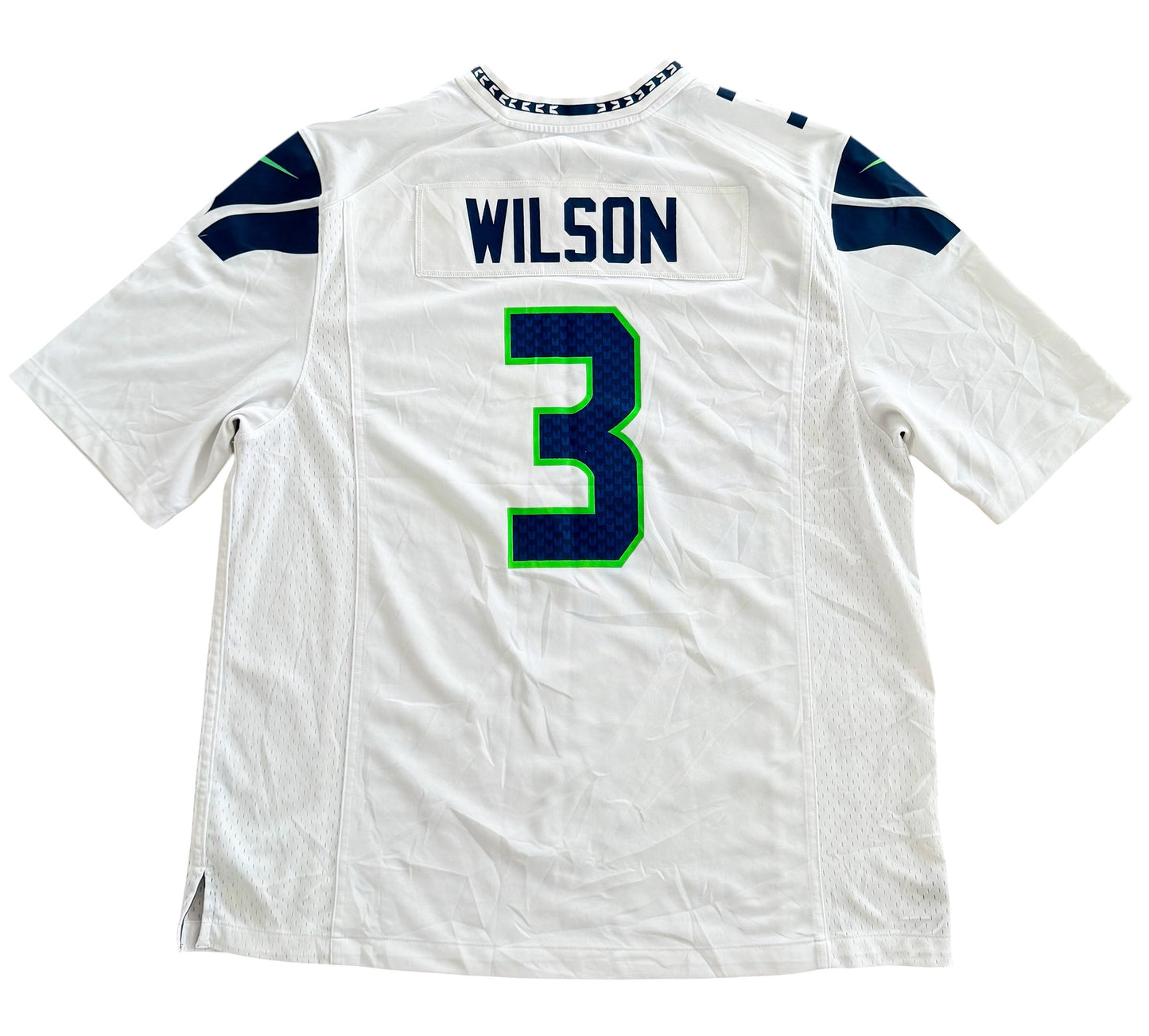 Nike Seattle Seahawks Russell Wilson NFL White Jersey XL