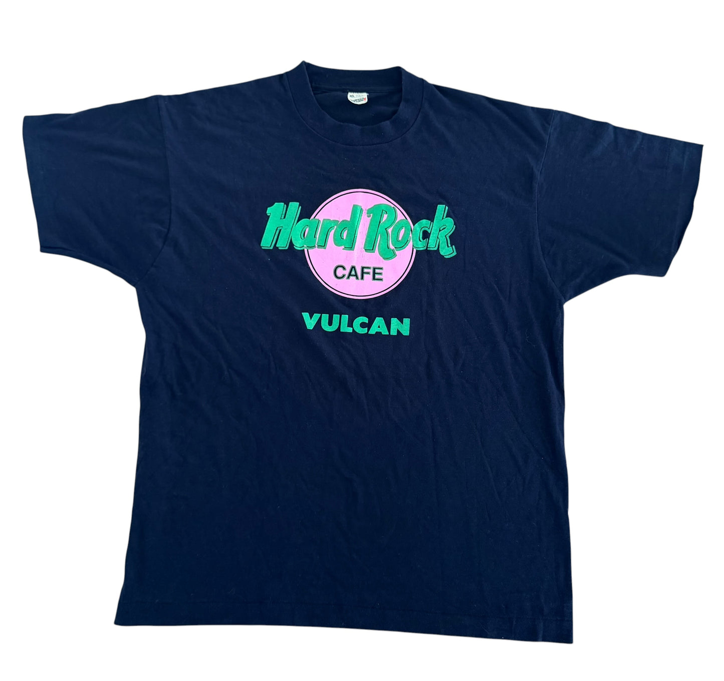 Vintage 90s Hard Rock Cafe Vulcan Made in USA Screen Stars Single Stitch T-Shirt XL