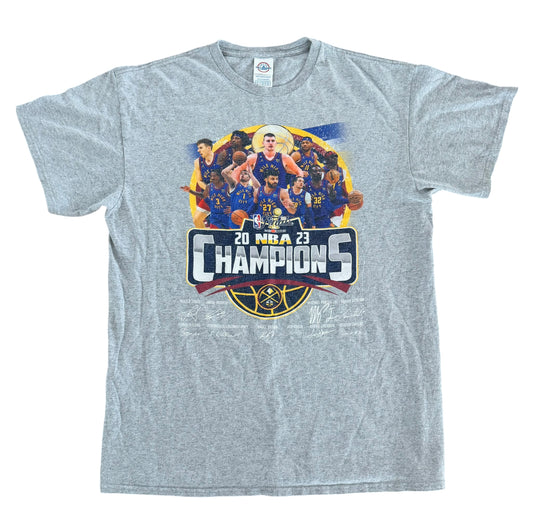 Denver Nuggets 2023 NBA Champions T-Shirt Large