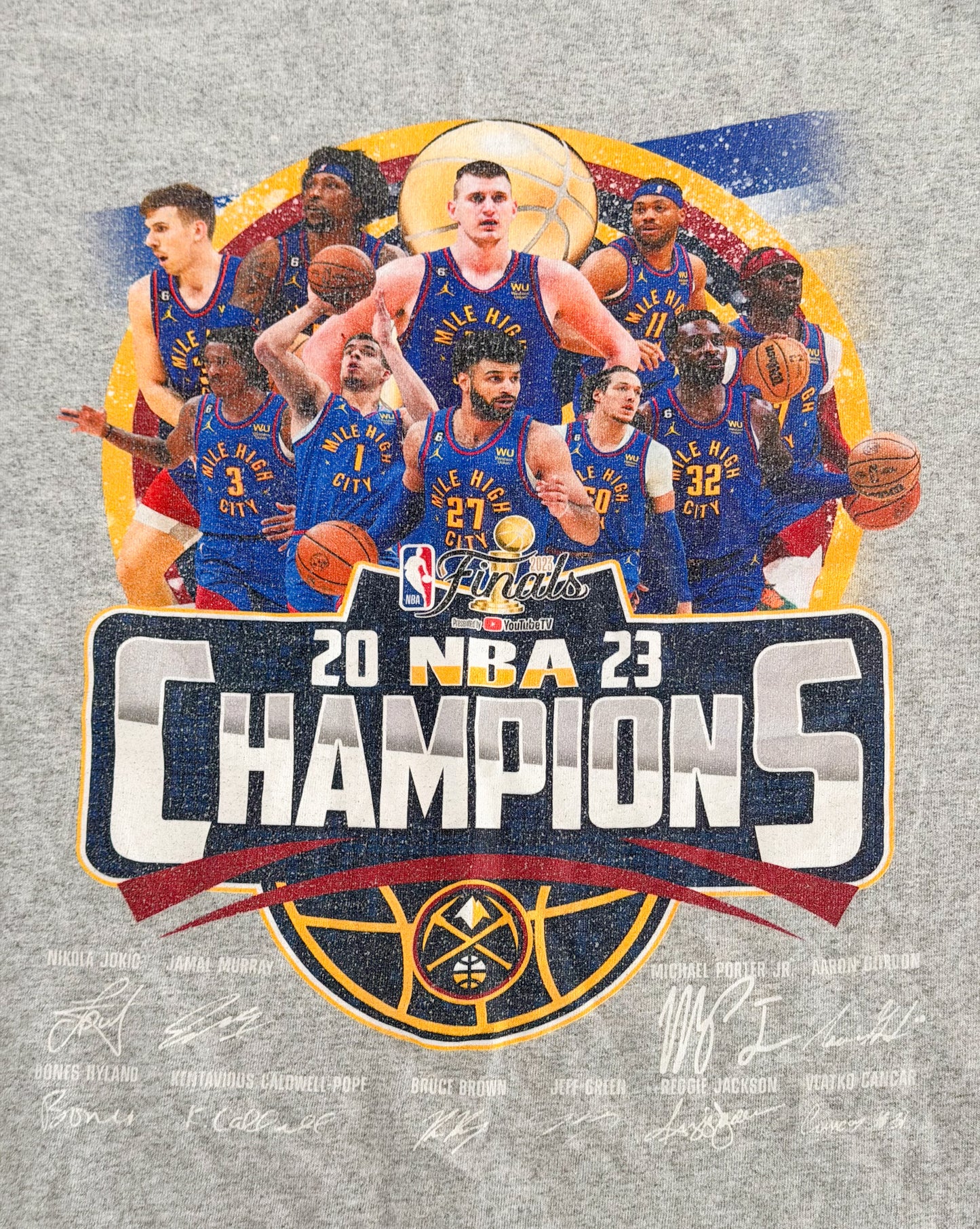 Denver Nuggets 2023 NBA Champions T-Shirt Large