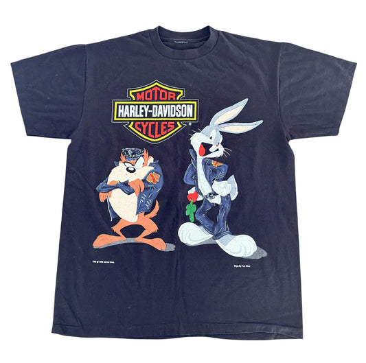 Harley Davidson x Looney Tunes Warner Brothers Black T-Shirt XL