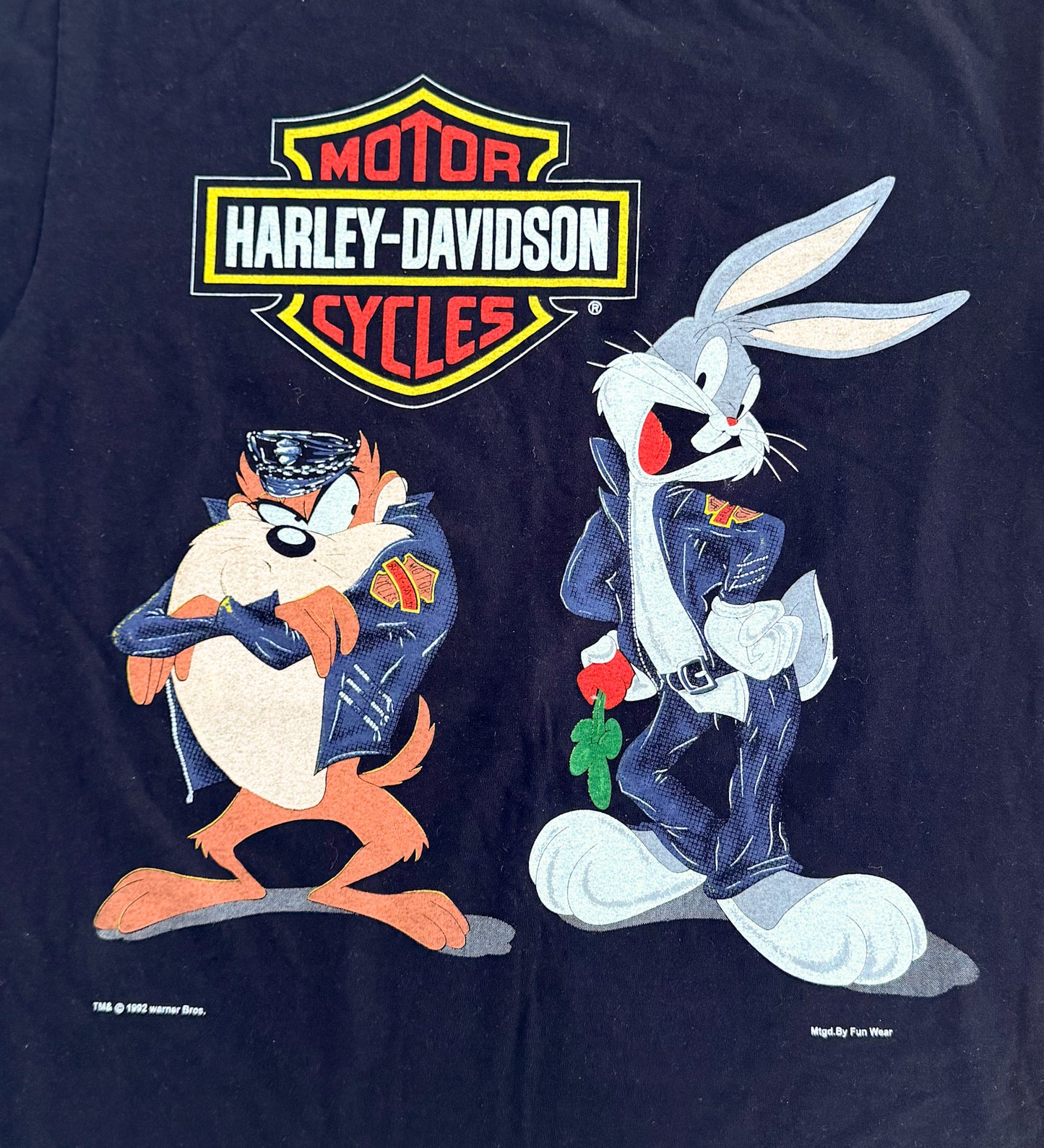 Harley Davidson x Looney Tunes Warner Brothers Black T-Shirt XL