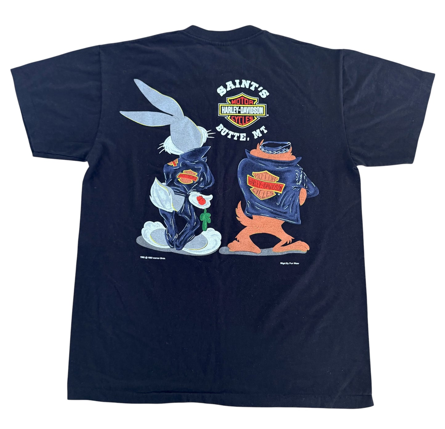 Harley Davidson x Looney Tunes Warner Brothers Black T-Shirt XL