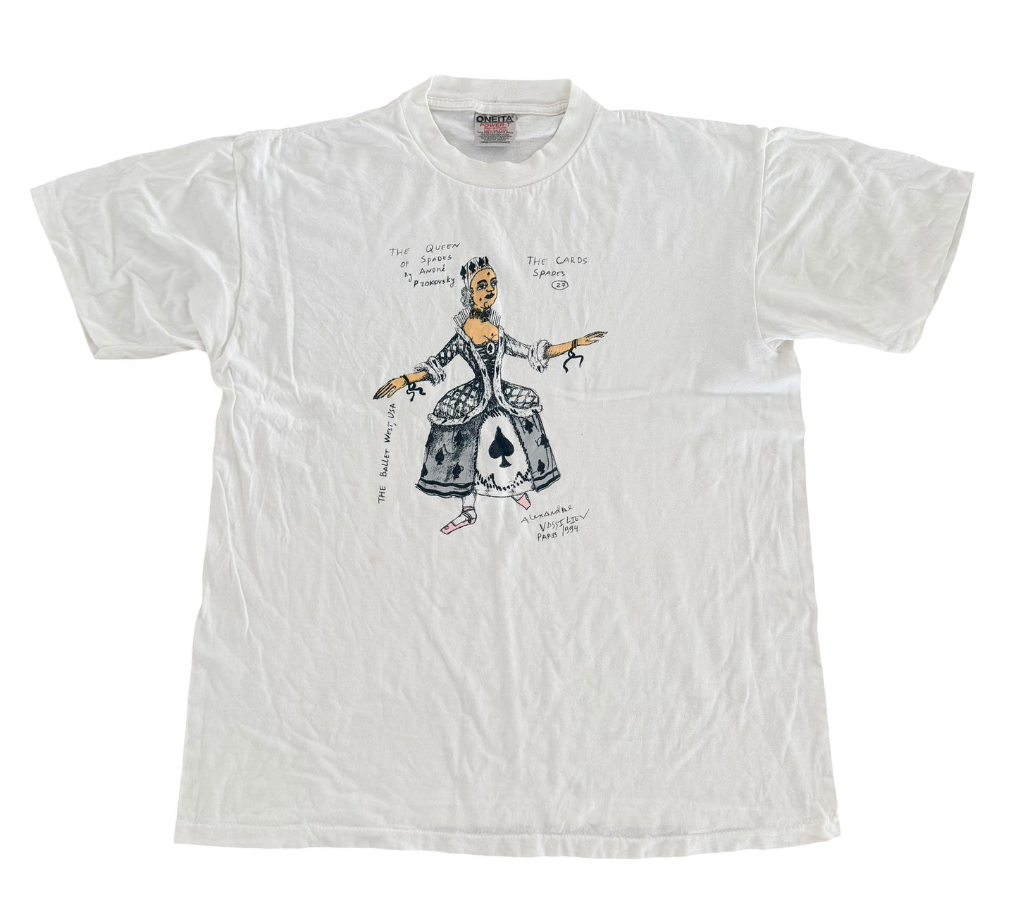 Vintage 1994 Queen of Spades Andre Pzokovsky T-Shirt Large