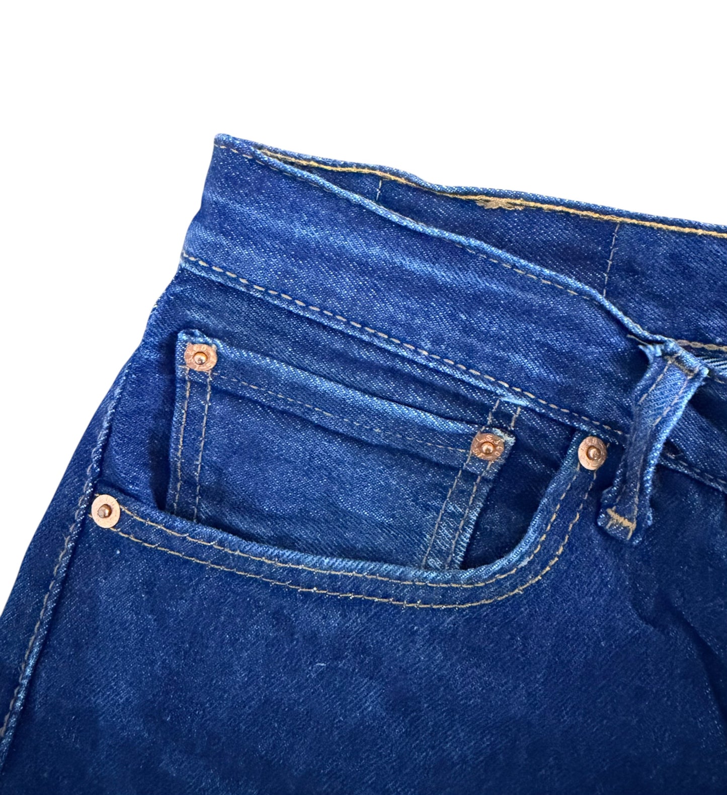 Levi’s 501 Raw Blue Denim Jeans, 32W 30L