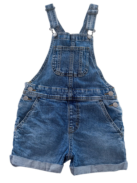 Kids Cat & Jack Blue Denim Short Overalls, 6–7 Years