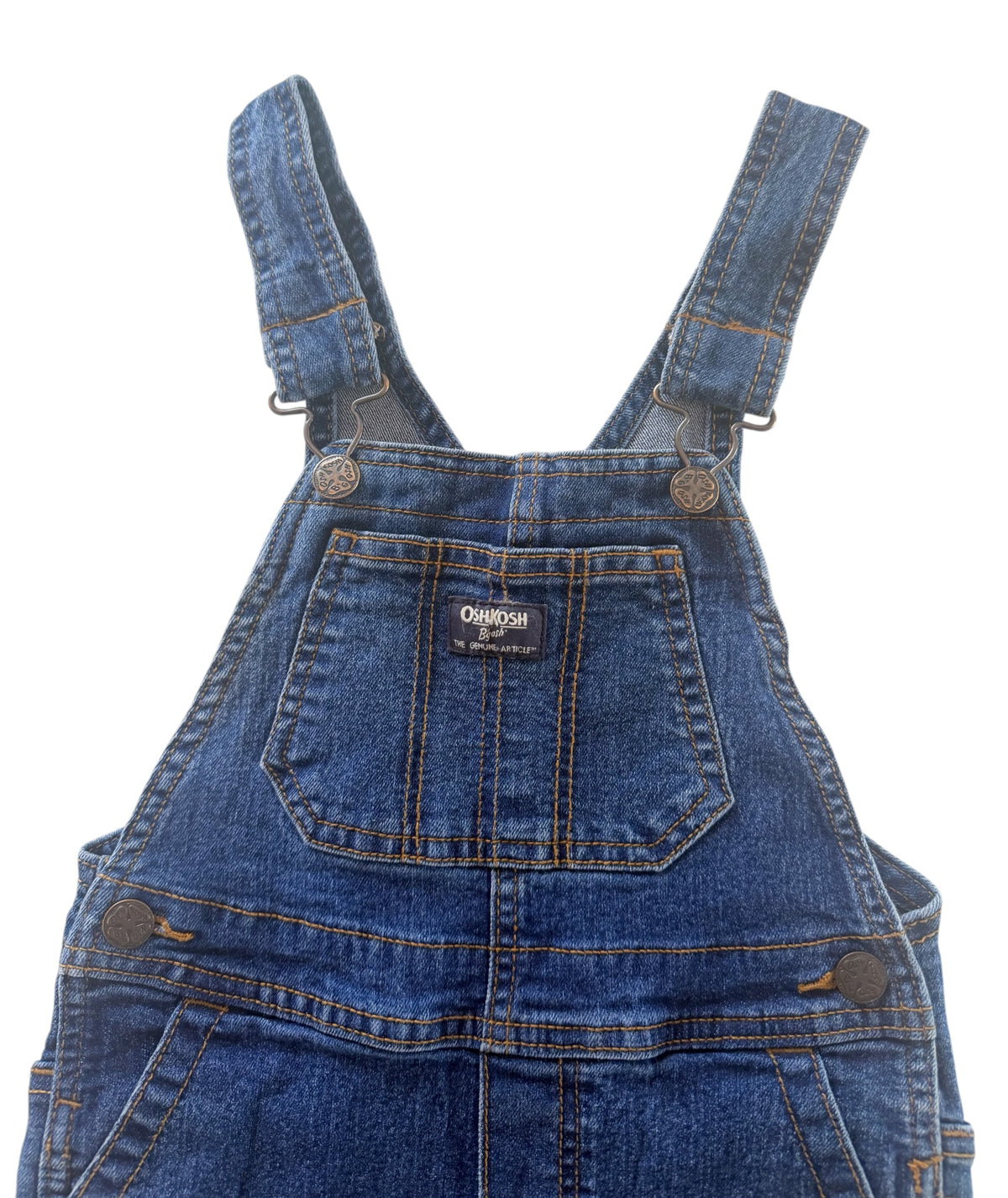 Kids OshKosh B'gosh Blue Denim Workwear Overalls, 4 years