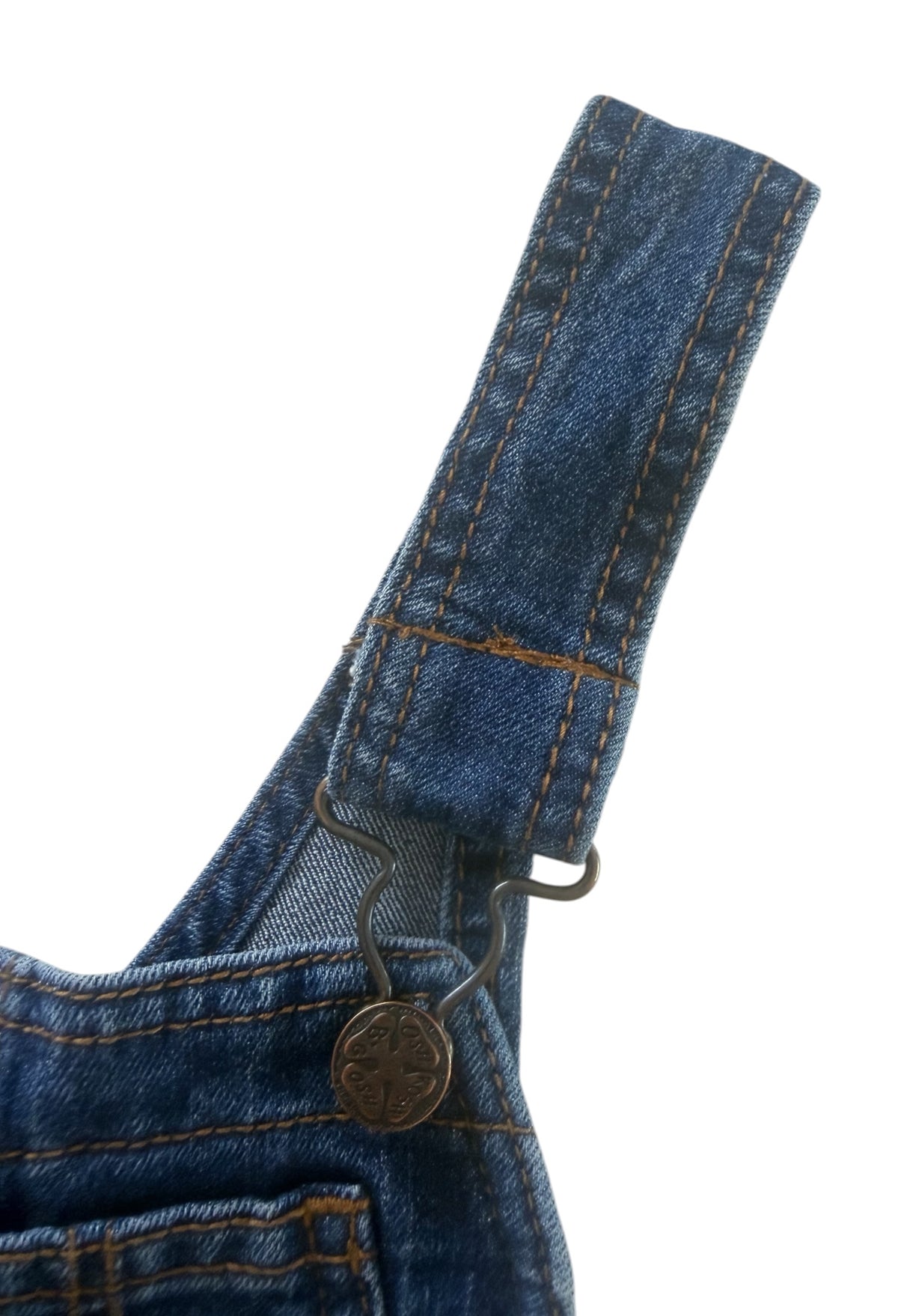 Kids OshKosh B'gosh Blue Denim Workwear Overalls, 4 years
