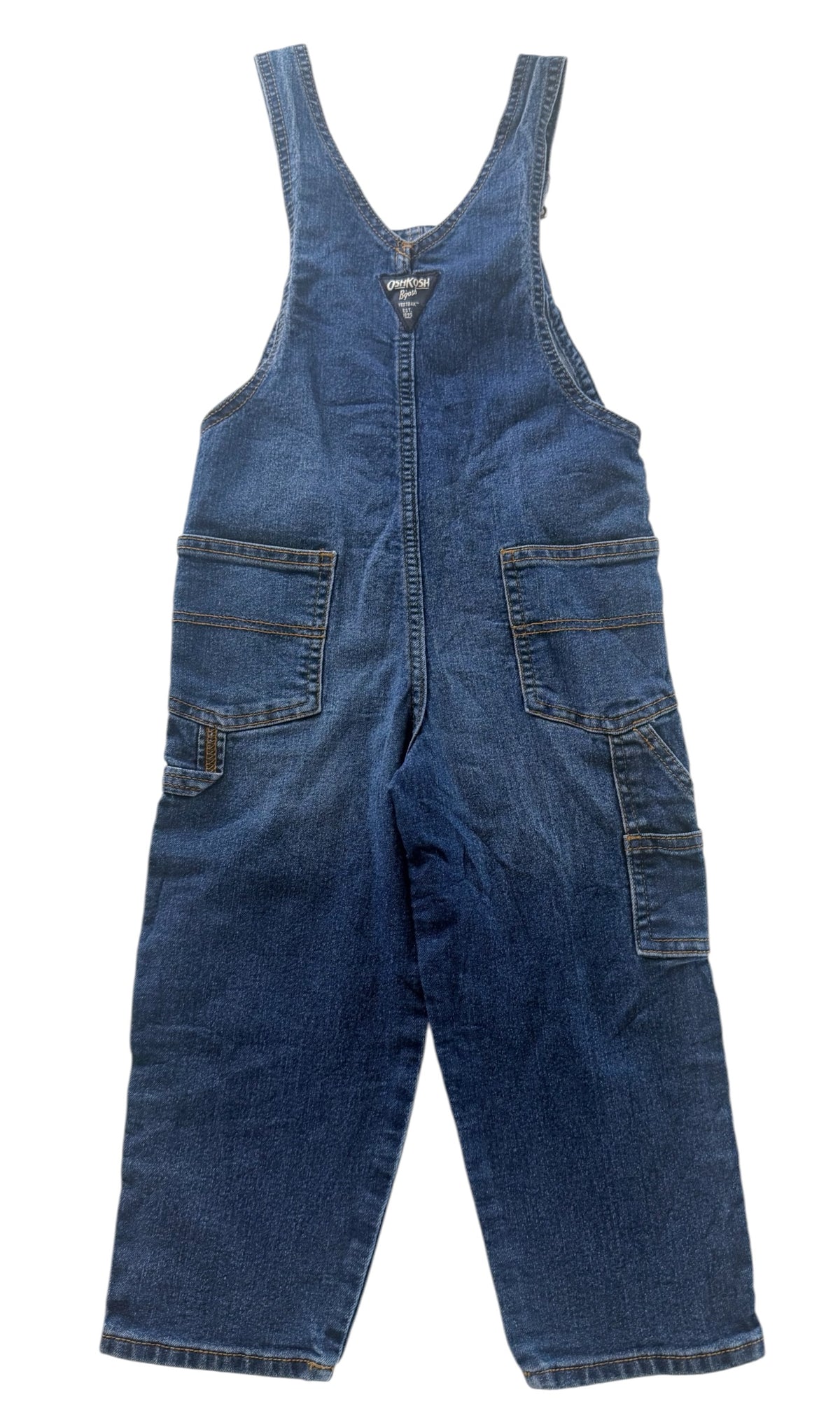 Kids OshKosh B'gosh Blue Denim Workwear Overalls, 4 years