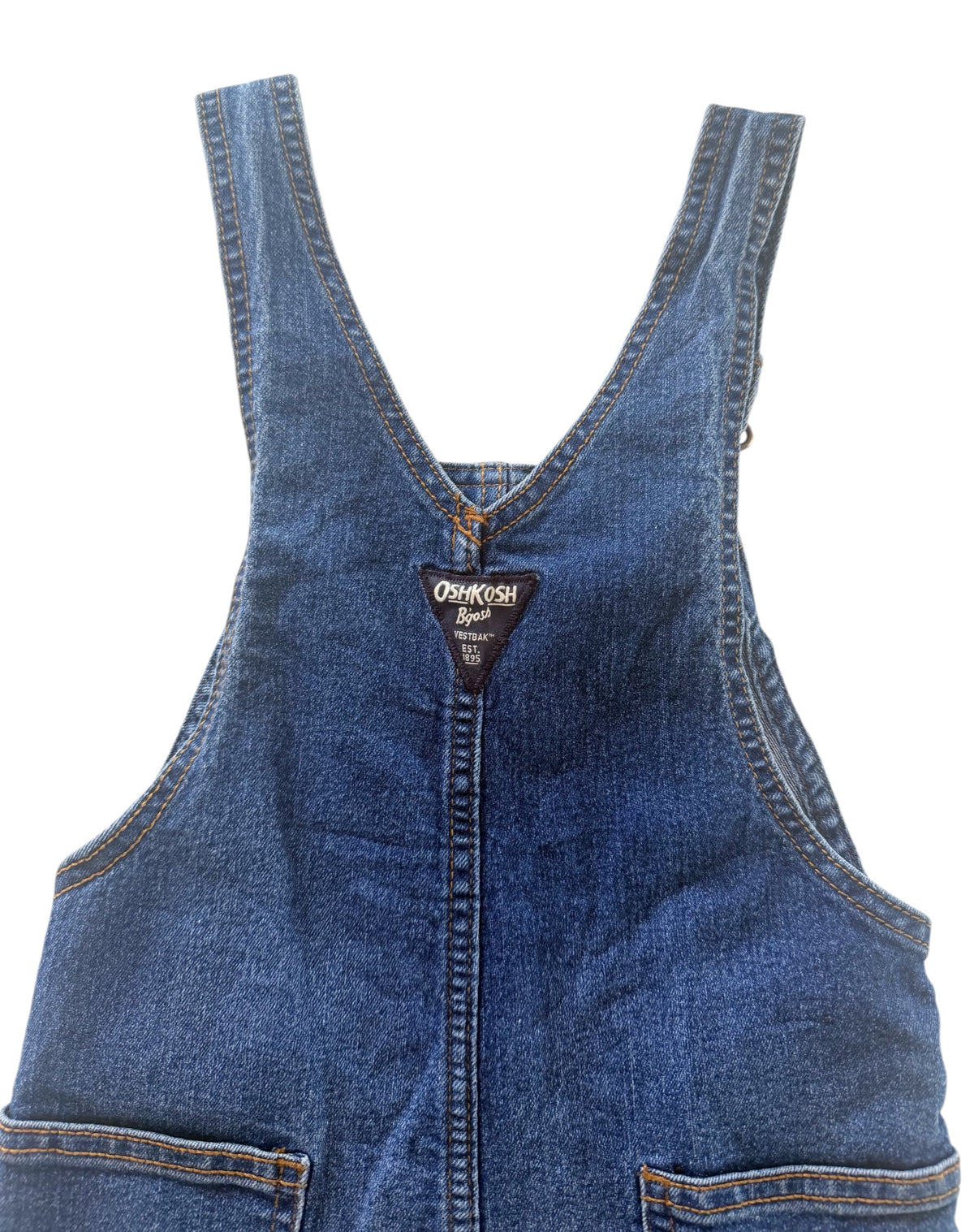 Kids OshKosh B'gosh Blue Denim Workwear Overalls, 4 years
