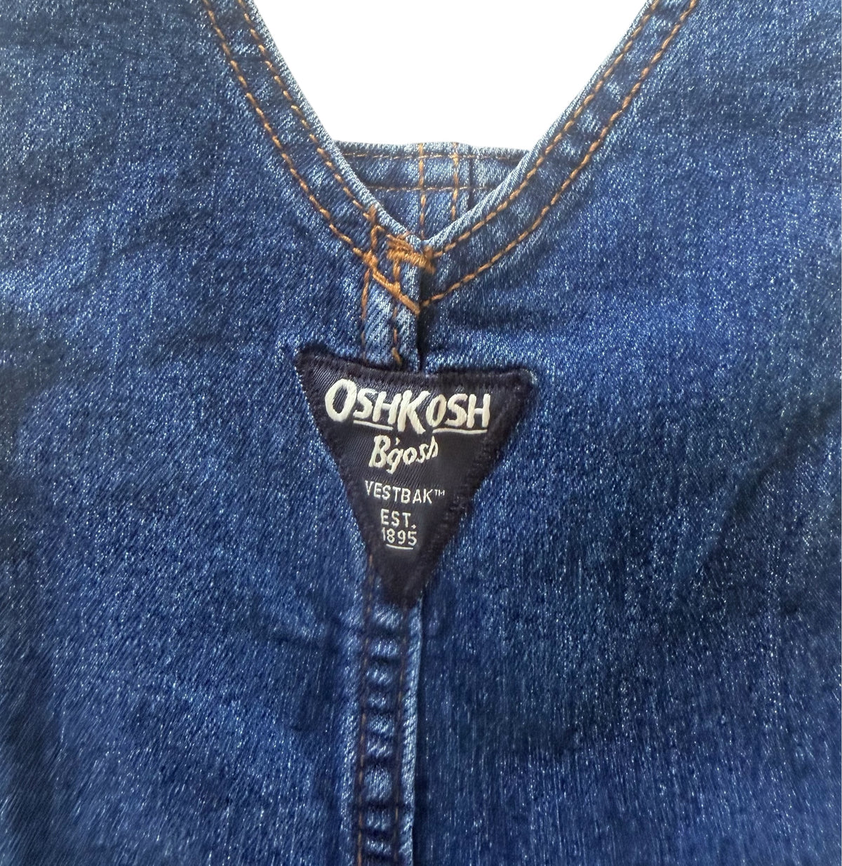 Kids OshKosh B'gosh Blue Denim Workwear Overalls, 4 years