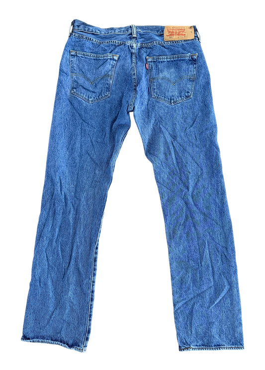 Levi’s 501 Stonewash Straight Leg Jeans, 34W 31L