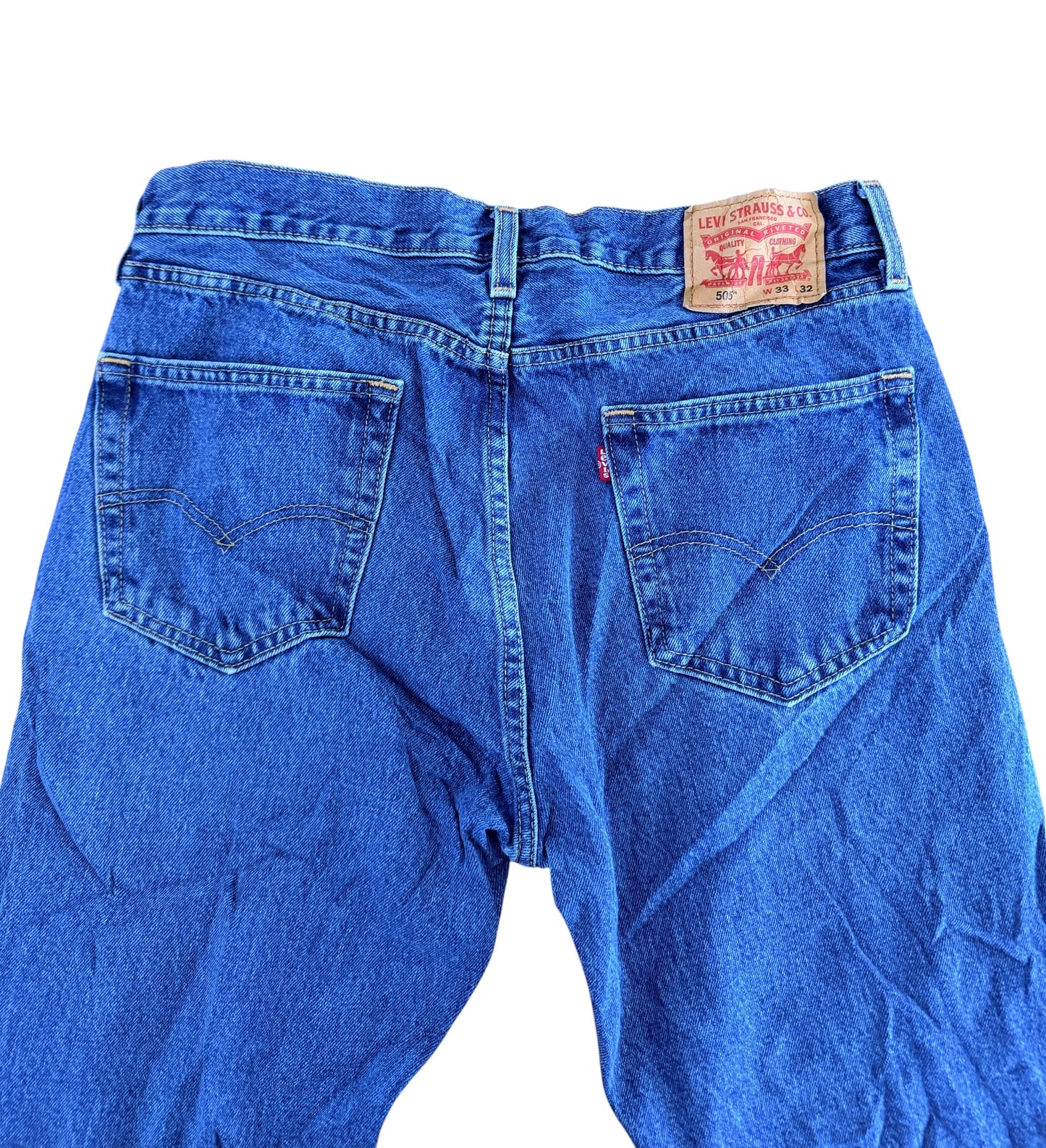 Levi’s 505 Straight Leg Stonewash Jeans, W34 L32