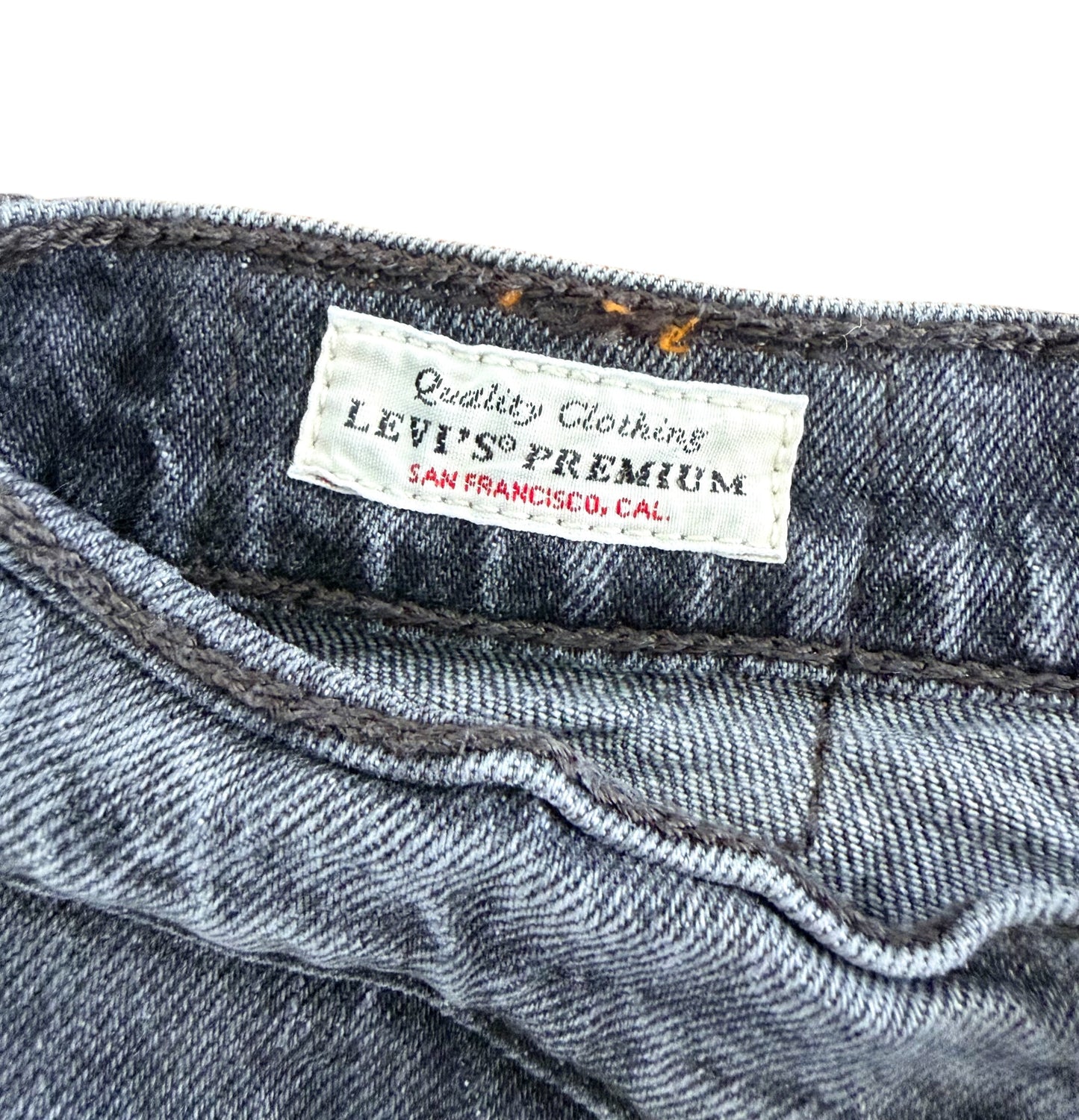 Levi’s 501 Premium Water<Less Grey Denim Jeans, W27 L28