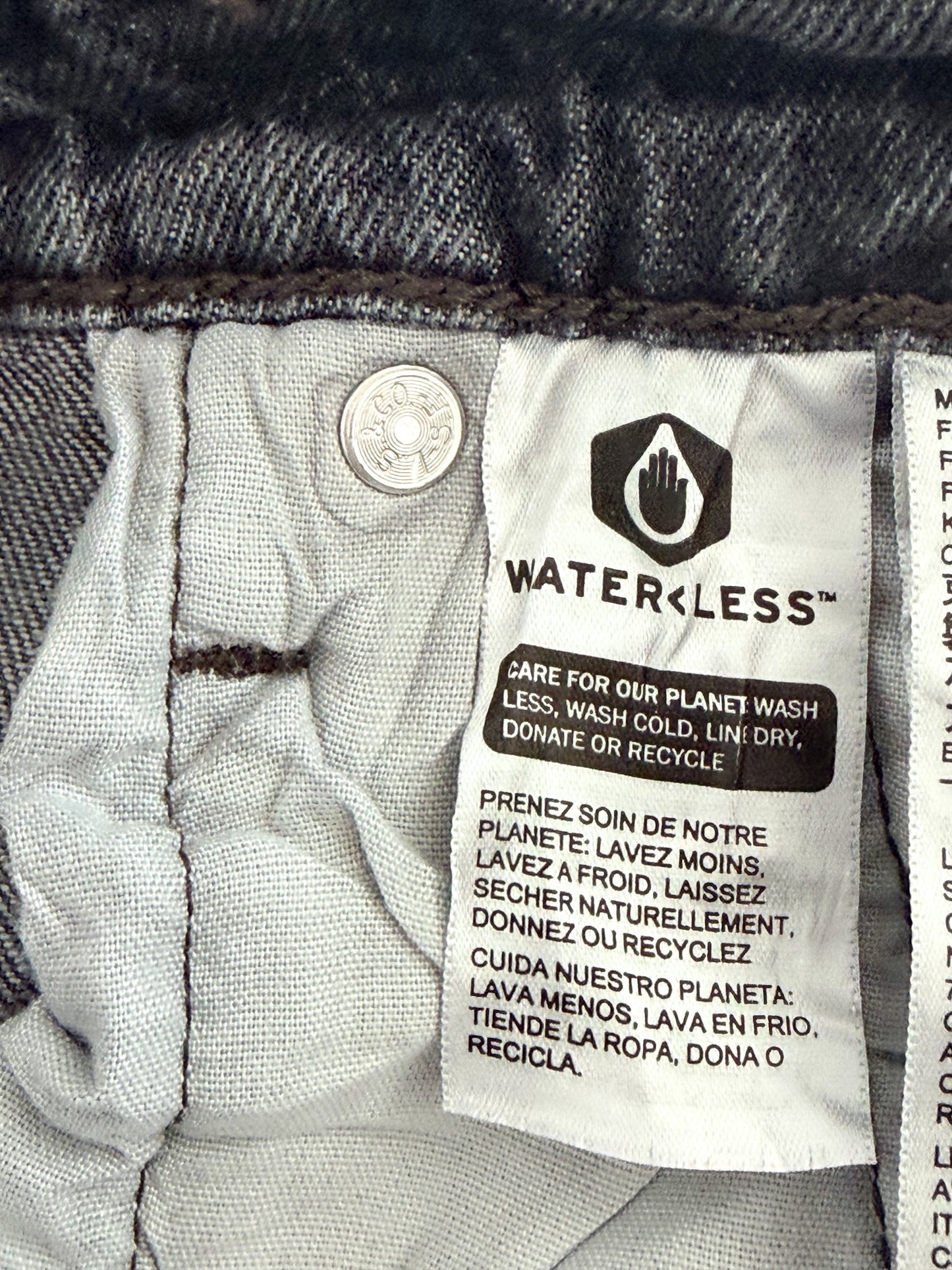 Levi’s 501 Premium Water<Less Grey Denim Jeans, W27 L28