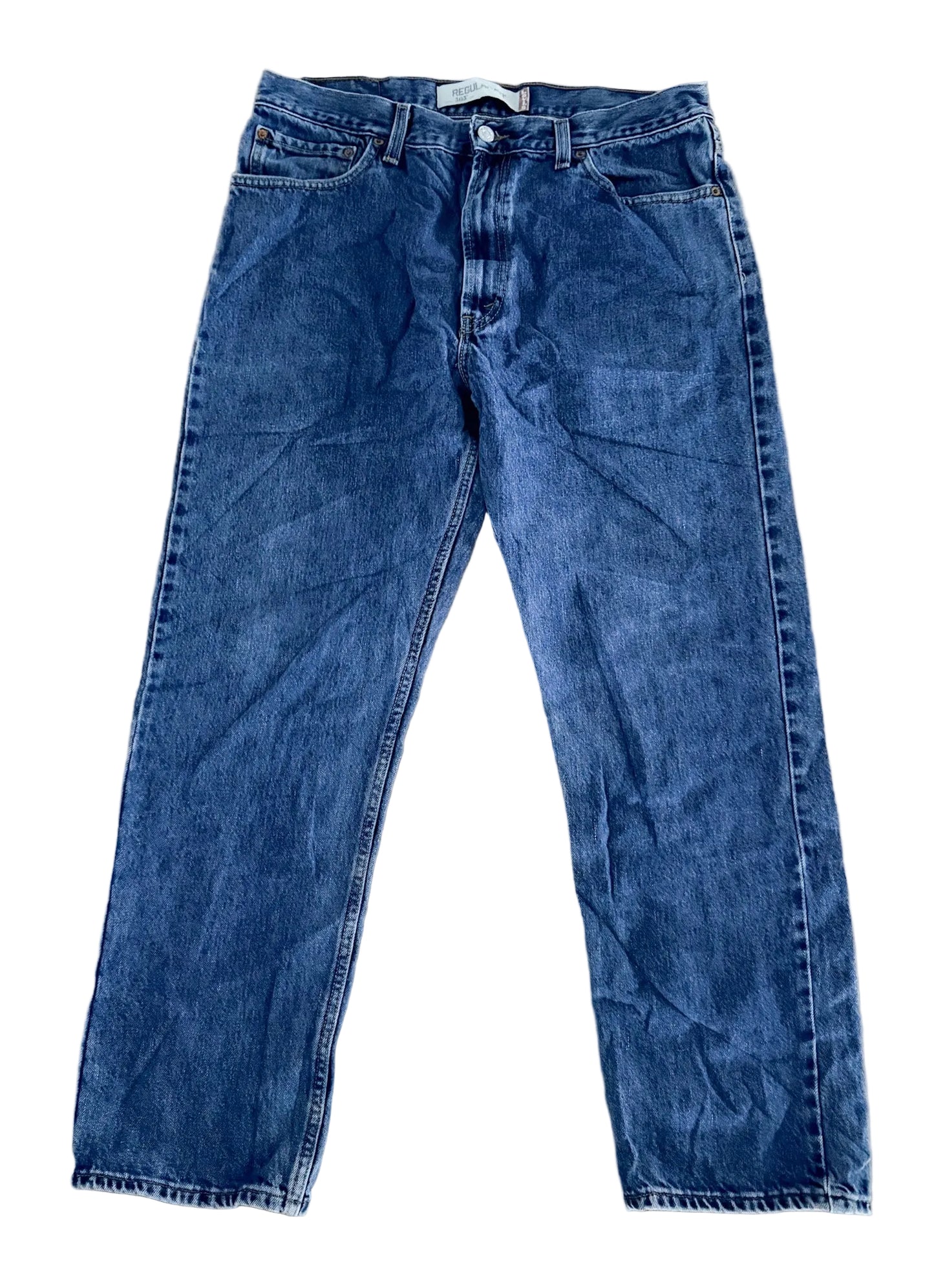 Levi's 505s Stonewash Blue Denim Jeans, 36W 30L