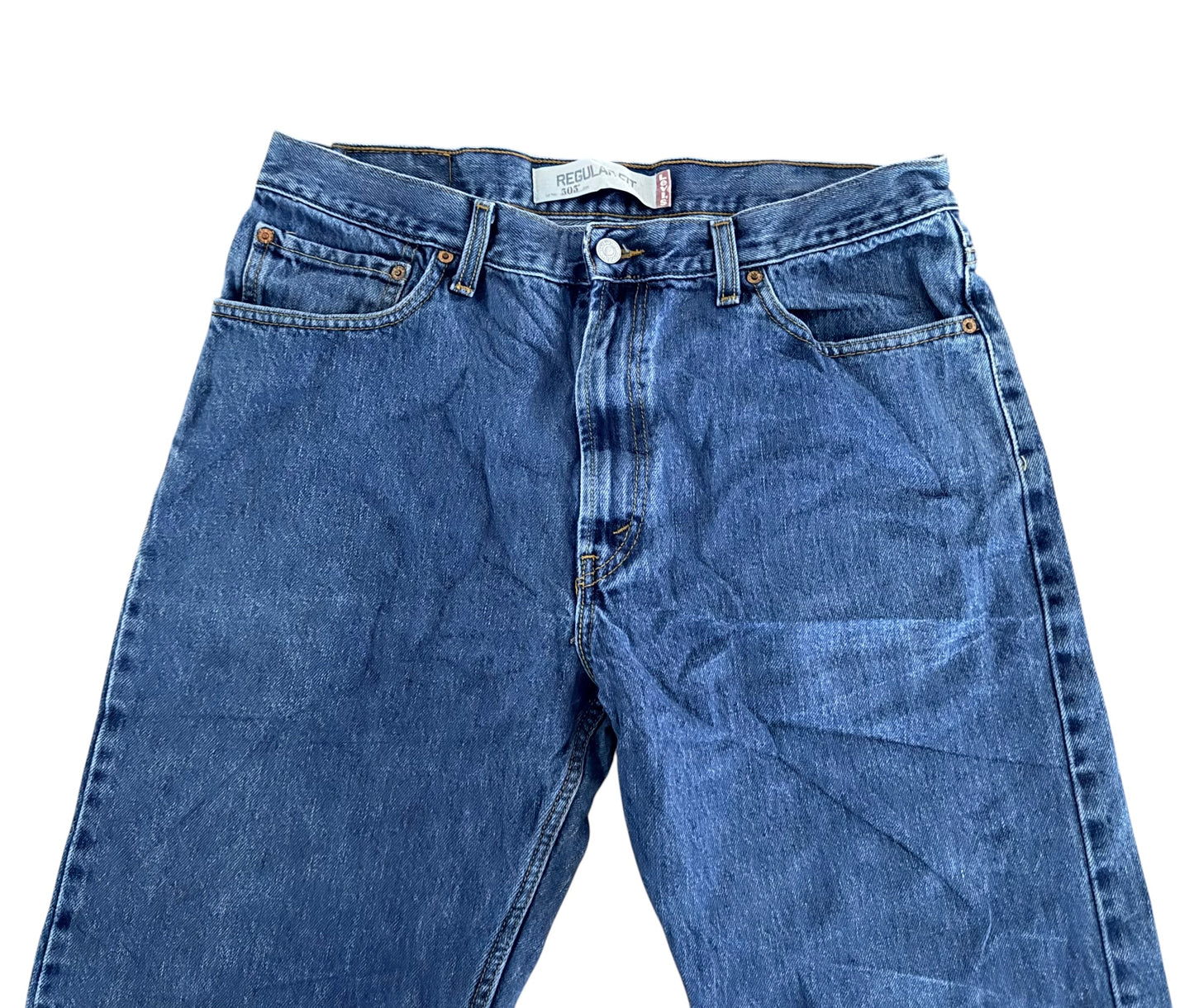 Levi's 505s Stonewash Blue Denim Jeans, 36W 30L