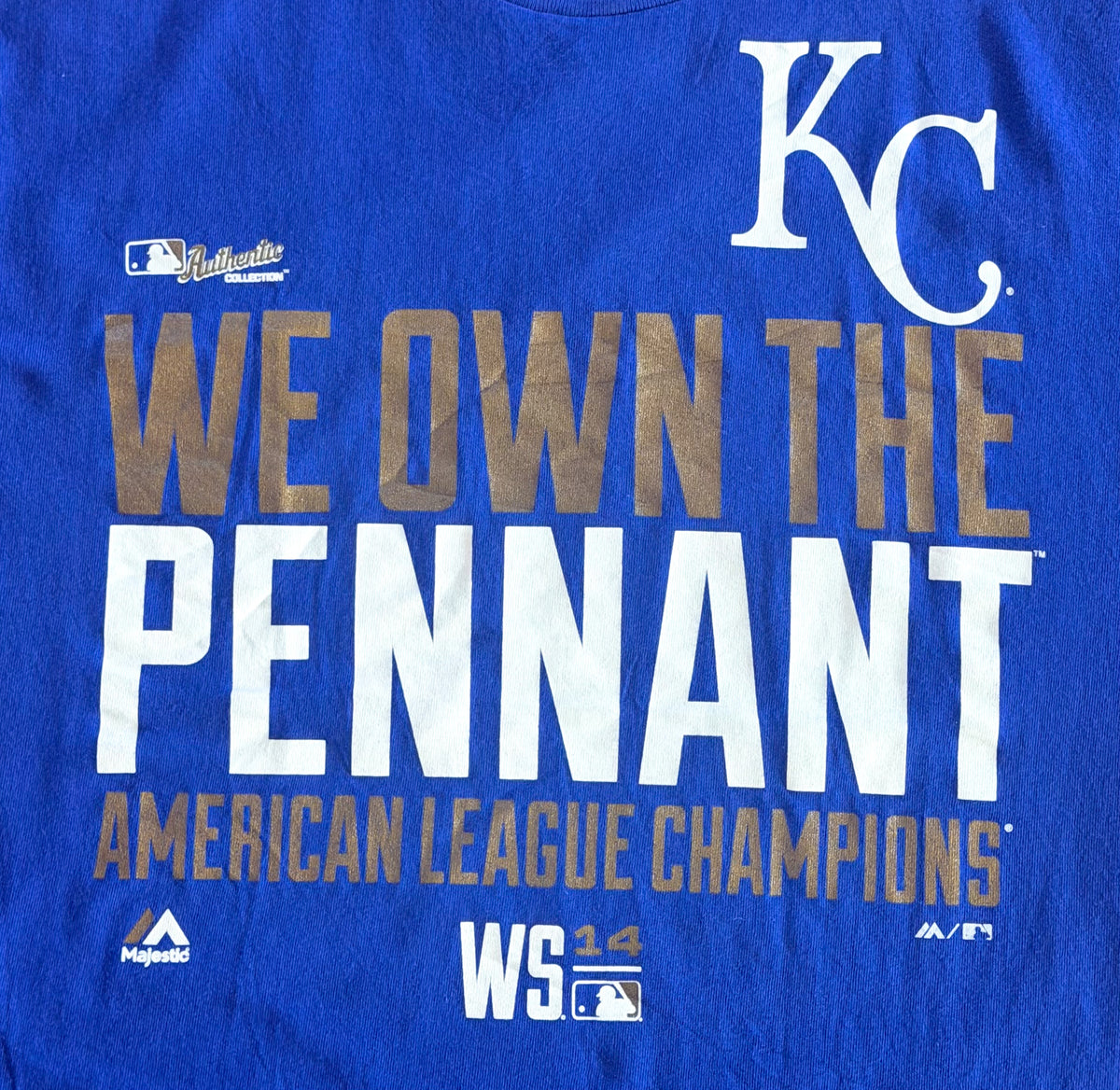Kansas City Royals 2014 American League Champions T-Shirt, Large