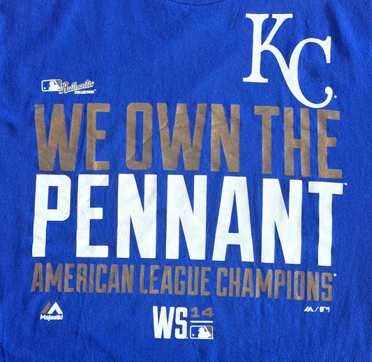 Kansas City Royals 2014 American League Champions T-Shirt, Large