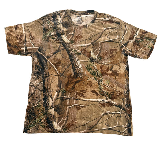 Woodland Real Tree Camouflage All Over Print Pocket T-Shirt, 2XL